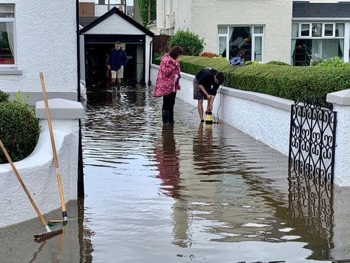 Newcastle Residents assessing flood damage to their property