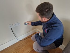 PCLA Leak Detector using a moisture meter