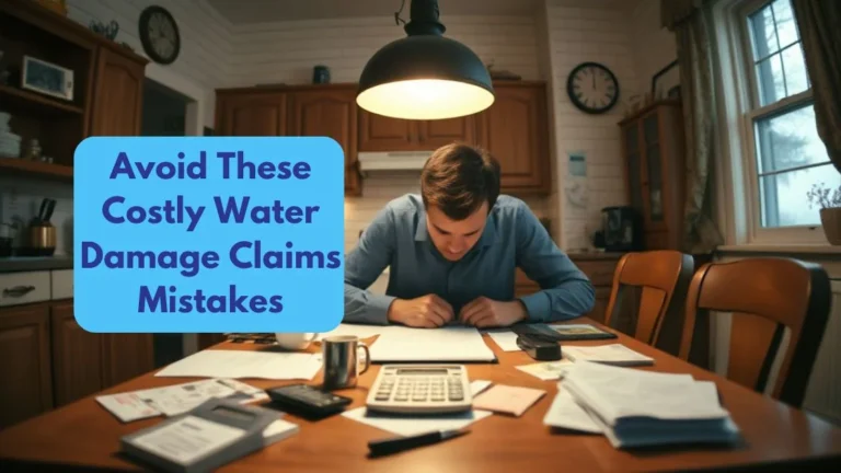 Avoid These Costly Water Damage Claims Mistakes