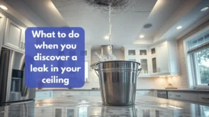 What to do when you discover a leak in your ceiling