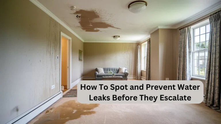 How To Spot and Prevent Water Leaks Before They Escalate