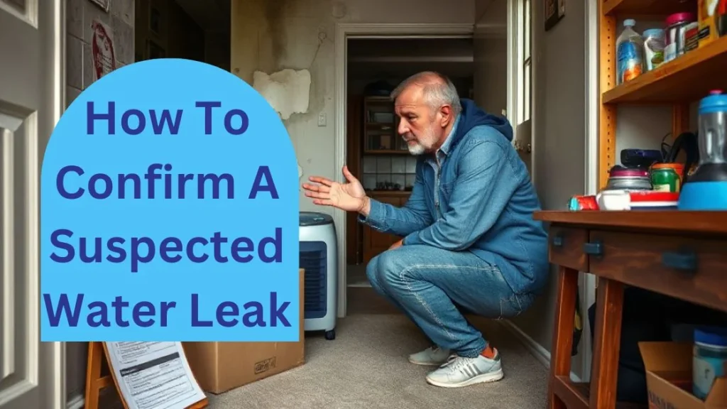 How To Confirm A Suspected Water Leak