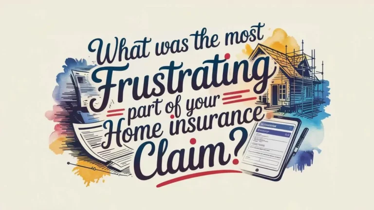 What Was the Most Frustrating Part of Your Home Insurance Claim?