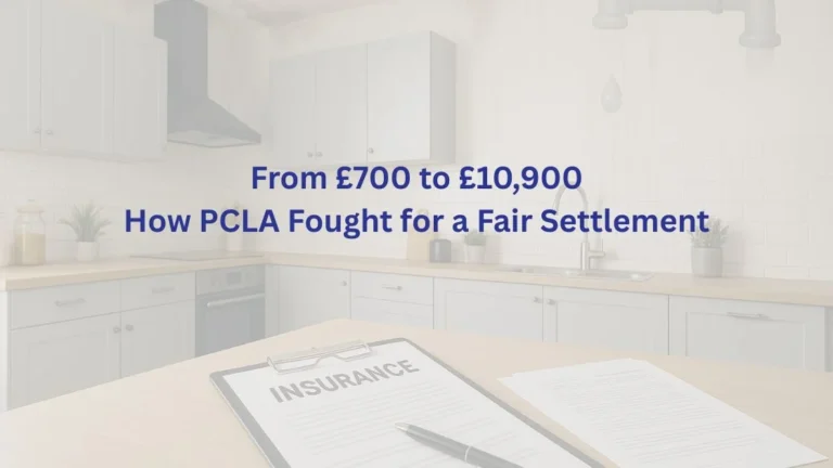From £700 to £10,900 How PCLA Fought for a Fair Settlement