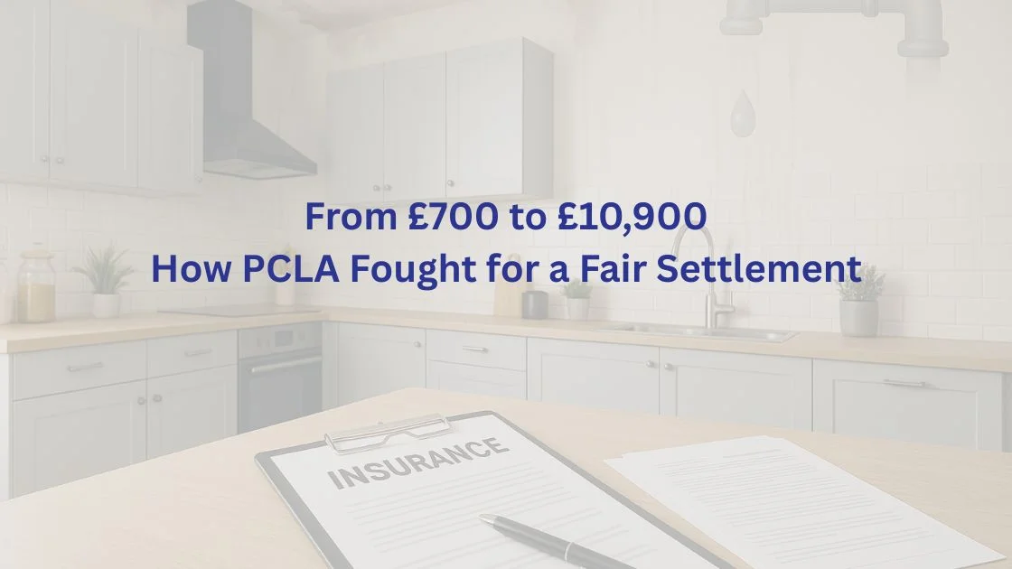 From £700 to £10,900 How PCLA Fought for a Fair Settlement