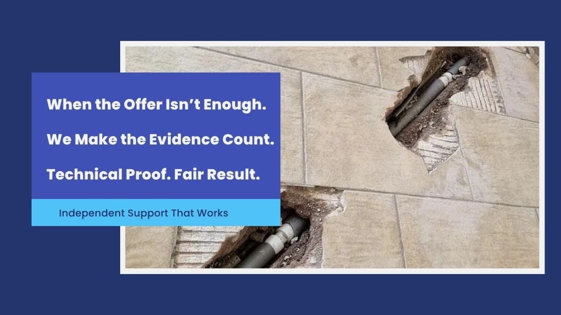 Water Damage Claim in Fintona. When the Offer Isn’t Enough. We Make the Evidence Count. Technical Proof. Fair Result.