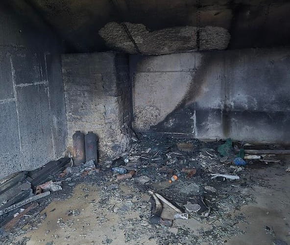 fire damage to commercial premises in Newry