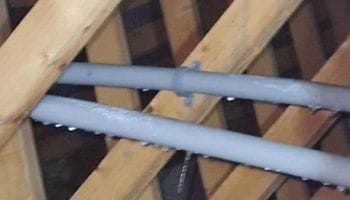 Thawing pipes causing water damage leading to a home insurance claim in Newry.