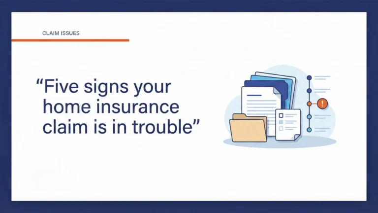 Five Signs Your Home Insurance Claim Is in Trouble