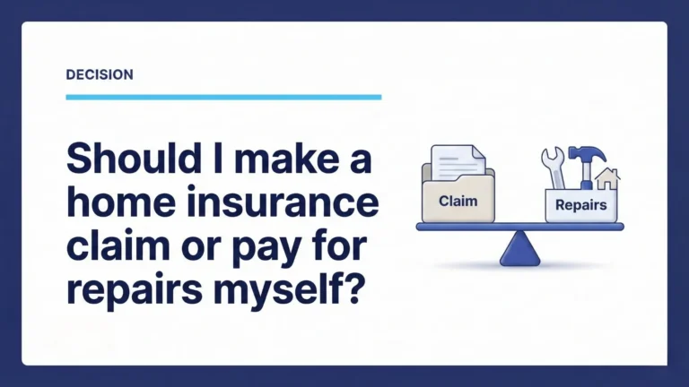 Should I Make a Home Insurance Claim or Pay for Repairs Myself