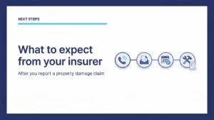 What To Expect From Your Insurer After You Report a Property Damage Claim