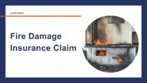 Fire and smoke damage to a property — fire damage insurance claim Northern Ireland and Scotland
